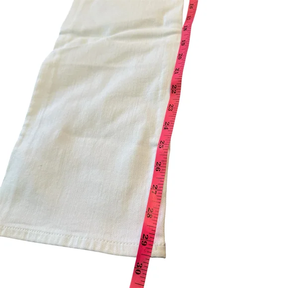 NWT! Express White Barely Boot Cut Jeans - Size 12P - Picture 5 of 5